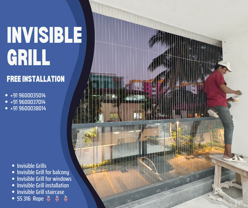 invisible grill for balcony